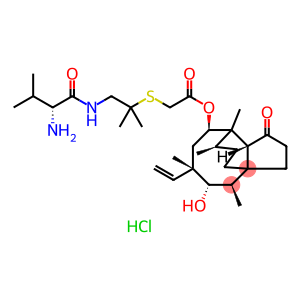 Acetic acid,[[2-[[(2R)-2-aMino-3-Methyl-1-oxobutyl]aMino]-1,1-diMethylethyl]thio]-,(3aS,4R,5S,6S,8R,9R,9aR,10R)-6-ethenyldecahydro-5-hydroxy-4,6,9,10-tetraMethyl-1-oxo-3a,9-propano-3aH-cyclopentacycloocten-8-ylester, Monohydrochloride (9CI)