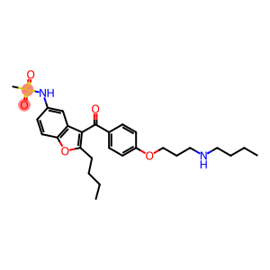 N-[2-Butyl-3-[4-[3-(butylamino)propoxy]benzoyl]-5-benzofuranyl]methanesulfonamide