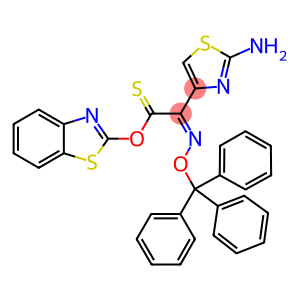 Benzothiazol-2-yl)-(Z)-2-trityloxyimino -2-(2-Aminothiazole-4-yl-)-Thioacetate