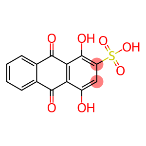 1,4-dihydroxy-9,10-dioxoanthracene-2-sulfonic acid