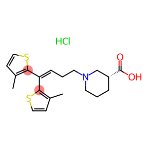 (3R)-1-[4,4-bis(3-methyl-2-thienyl)but-3-enyl]nipecotic acid hydrochloride