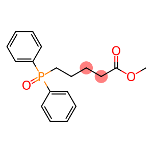 Pentanoic acid, 5-(diphenylphosphinyl)-, methyl ester