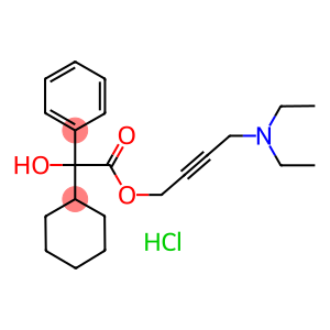 cyclohexaneglycolicacid,alpha-phenyl-,4-(diethylamino)-2-butynylester,hydr