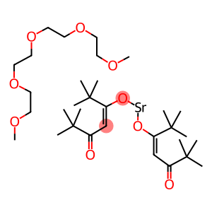 双(2,2,6,6-四甲基-3,5 - 庚二酮酸)锶,四甘醇二甲醚加成物