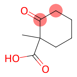 Cyclohexanecarboxylic acid, 1-methyl-2-oxo-, (+)- (9CI)