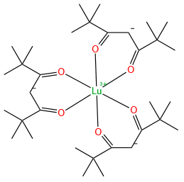 lawrencium,2,2,6,6-tetramethylheptane-3,5-dione