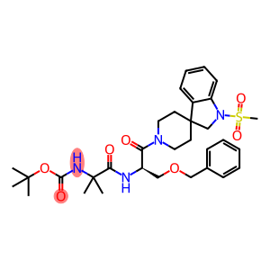 N-[(R)-[(1,2-二氢-1-甲基磺酰螺[3H-indoole-3,4'-哌啶]-1'-基)羰基]-2-(苯基甲氧基)乙基]-2-[(1,1-二甲基乙氧基)羰基]氨基-2-甲基-丙酰胺
