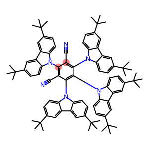 2,4,5,6-四(3,6-二叔丁基-9-咔唑基)-1,3-苯二腈