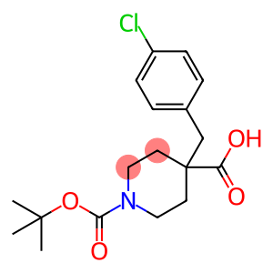 1-boc-4-[(4-chlorophenyl)methyl]-4-piperidinecarboxylic acid