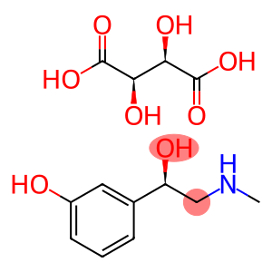 3-[(1R)-1-hydroxy-2-(methylamino)ethyl]phenol 2,3-dihydroxybutanedioate (salt)