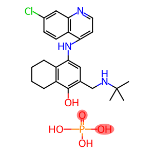 4-[(7-Chloro-4-quinolinyl)amino]-2-[[(tert-butyl)amino]methyl]-5,6,7,8-tetrahydro-1-naphthalenol phosphate