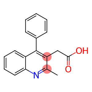 3-Quinolineacetic acid, 2-methyl-4-phenyl-