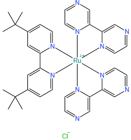 二(2,2'-联吡啶)(2,2'-联(4-叔丁基吡啶))钌二四氟硼酸盐