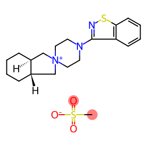 4-(1,2-Benzothiazol-3-yl)-1-[(3aR,7aR)-octahydro-2H-isoindol-2-yl]piperazin-1-ium-1-sulfonate