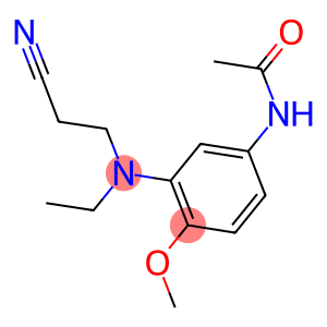 3-(N-乙基-N-氰乙基)氨基-4-甲氧基乙酰苯胺