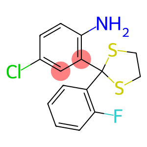 4-Chloro-2-[2-(2-fluorophenyl)-1,3-dithiolan-2-yl]benzenamine