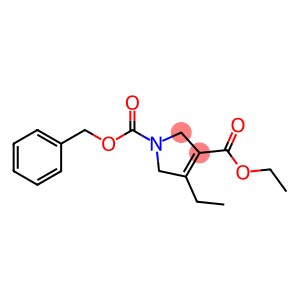 1H-Pyrrole-1,3-dicarboxylic acid, 4-ethyl-2,5-dihydro-, 3-ethyl 1-(phenylmethyl) ester
