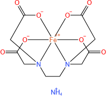 ammonium ferric 2-[2-(bis(carboxymethyl)amino)ethyl-(carboxymethyl)amino]acetic acid