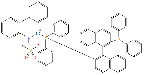 甲磺酸[2,2'-双(二苯基膦)-1,1'-联萘](2'-氨基-1,1'-联苯-2-基)钯(II)