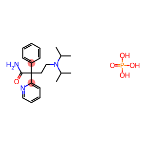 alpha-(2-Diisopropylaminoethyl)-alpha-phenyl-2-pyridineacetamide phosphate