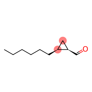 Cyclopropanecarboxaldehyde, 2-hexyl-, (1R,2S)- (9CI)