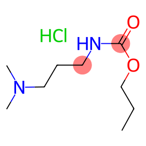 carbamicacid,(3-(dimethylamino)propyl)-,propylester,hydrochloride