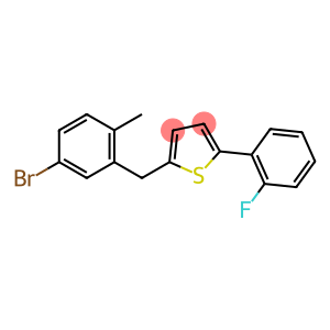 Thiophene, 2-[(5-bromo-2-methylphenyl)methyl]-5-(2-fluorophenyl)-