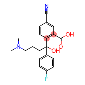 Benzoic acid, 5-cyano-2-[4-(dimethylamino)-1-(4-fluorophenyl)-1-hydroxybutyl]-