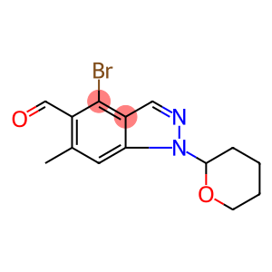 4-Bromo-6-methyl-1-(tetrahydro-2H-pyran-2-yl)-1H-indazole-5-carbaldehyde