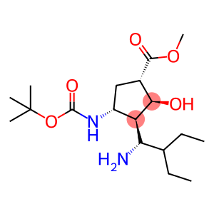 Methyl 3-[(1R)-1-amino-2-ethylbutyl]-4-{[(tert-butoxy)carbonyl]amino}-2-hydroxycyclopentane-1-carboxylate