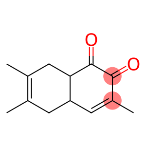 1,2-Naphthoquinone, 4a,5,8,8a-tetrahydro-3,6,7-trimethyl- (8CI)