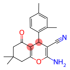2-amino-4-(2,4-dimethylphenyl)-7,7-dimethyl-5-oxo-5,6,7,8-tetrahydro-4H-chromene-3-carbonitrile