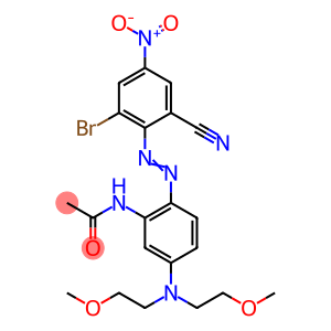 N-[5-[bis(2-methoxyethyl)amino]-2-[(2-bromo-6-cyano-4-nitrophenyl)azo]phenyl]acetamide