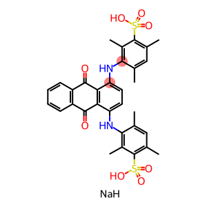 sodium 3,3-(9,10-dioxoanthracene-1,4-diyldiimino)bis(2,4,6-trimethylbenzenesulphonate)