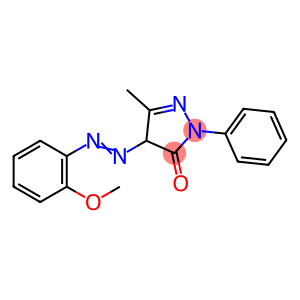 2,4-dihydro-4-[(2-methoxyphenyl)azo]-5-methyl-2-phenyl-3H-pyrazol-3-one