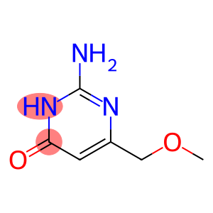 4(1H)-Pyrimidinone, 2-amino-6-(methoxymethyl)- (9CI)