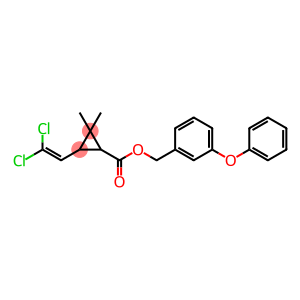 3-phenoxybenzyl-2,2-dimethyl-3-(2,2-dichloroethenyl)–cyclopropanecarboxylate