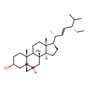 (5β,6α,22E)-3',6-Dihydrocyclopropa[5,6]stigmast-22-en-3β-ol