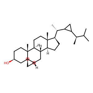 (5β,6α,22ξ,23ξ)-3',6-Dihydro-33-norcyclopropa[5,6]gorgostan-3β-ol