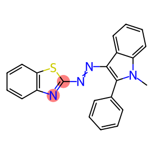2-(1-甲基-2-苯基-吲哚-3-偶氮)-苯并噻唑