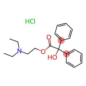 2-(Diethylamino)ethyl  benzilate  hydrochloride,  Benactyzine,  α-Hydroxy-α-phenylbenzeneacetic  acid  2-(diethylamino)ethyl  ester