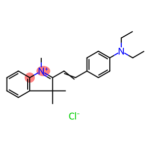 2-[2-[4-(diethylamino)phenyl]ethenyl]-1,3,3-trimethyl-3h-indoliu chloride