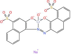 羟基[3-(羟基-KAPPAO)-4-[[1-(羟基-KAPPAO)-8-硫-2-萘基]偶氮-KAPPAN1]-1-萘磺酸根合(4-)]铬酸二钠