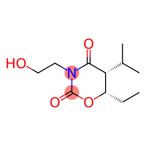 2H-1,3-Oxazine-2,4(3H)-dione,6-ethyldihydro-3-(2-hydroxyethyl)-5-(1-methylethyl)-,(5R,6S)-rel-(9CI)