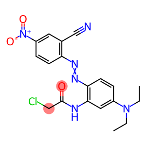 2-Chloro-N-(2-((2-cyano-4-nitrophenyl)diazenyl)-5-(diethylamino)phenyl)acetamide