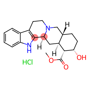 Yohimban-16-alpha-carboxylic acid, 17-alpha-hydroxy, methyl ester, monohydrochloride