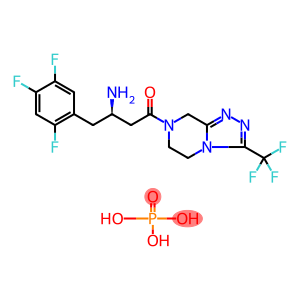 (R)-3-amino-1-(3-(trifluoromethyl)-5,6-dihydro-[1,2,4]triazolo[4,3-a]pyrazin-7(8H)-yl)-4-(2,4,5-trifluorophenyl)butan-1-one phosphate monohydrate