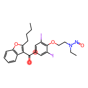 Methanone, (2-butyl-3-benzofuranyl)[4-[2-(ethylnitrosoamino)ethoxy]-3,5-diiodophenyl]-
