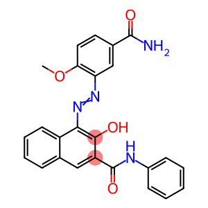 (4Z)-4-[2-(5-carbamoyl-2-methoxyphenyl)hydrazinylidene]-3-oxo-N-phenyl-3,4-dihydronaphthalene-2-carboxamide