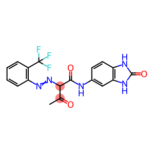 Butanamide, N-(2,3-dihydro-2-oxo-1H-benzimidazol-5-yl)-3-oxo-2-2-(trifluoromethyl)phenylazo-